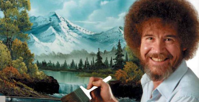 Bob Ross Happy Painting